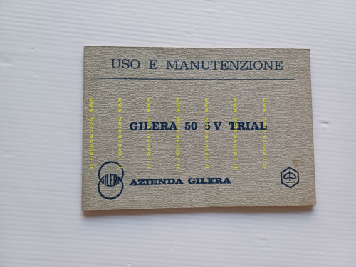 Gilera Trial 50 1971 manuale uso manutenzione libretto istruzioni originale