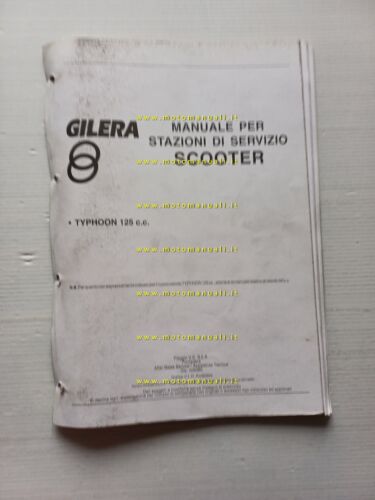 Gilera Typhoon 125 manuale officina italiano originale shop manual