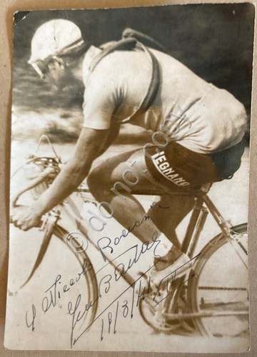 Gino Bartali - Ciclismo Cycling - Autografo su fotografia con …
