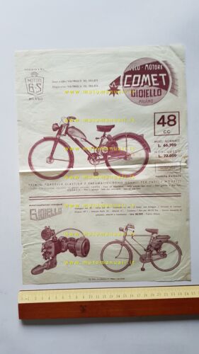 Gioiello micromotore Comet Normale Lusso depliant italiano originale