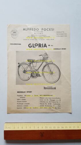 Gloria 48 Sport micromotore depliant originale