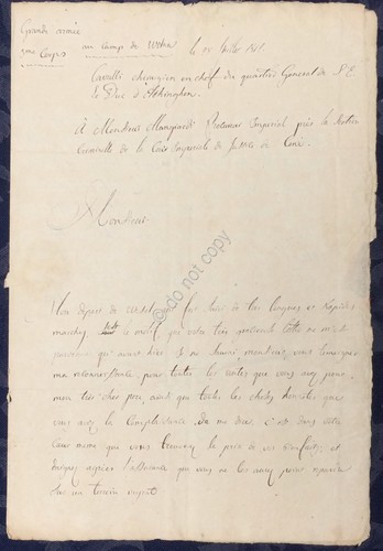 Grande Armée di Napoleone - Lettera viaggiata da Vilnius a …