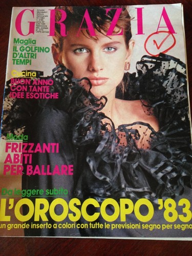 GRAZIA 9 Gennaio 1983 N.2185 Rivista Magazine Joan Collins
