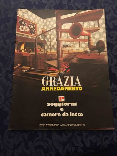 Grazia Rivista Magazine 17 Settembre 1972 n.1647 supplemento arredamento soggior