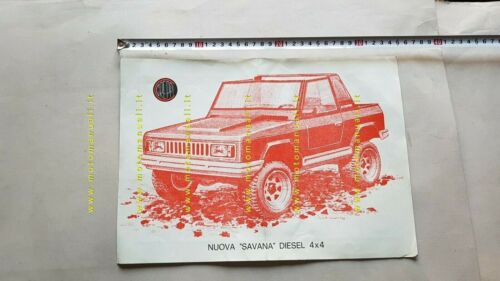 Greppi Savana 4x4 Diesel 2.4 Ford 1979 depliant originale fuoristrada …