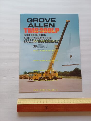 GROVE Allen gru idraulica TMS 300 LP anni 80 depliant …