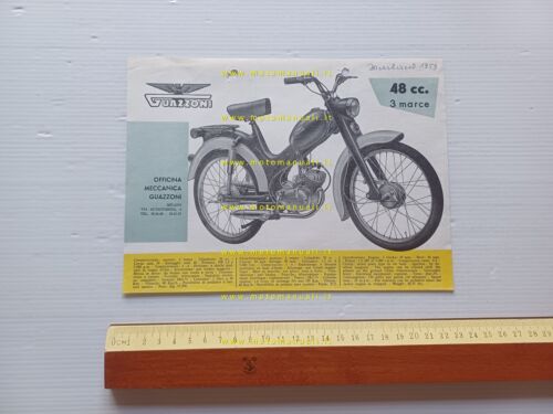 Guazzoni 48 1959 depliant moto italiano originale