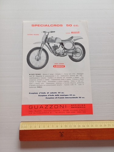 Guazzoni 50 Specialcros - 50 Matacross S4M Special 1971 depliant …