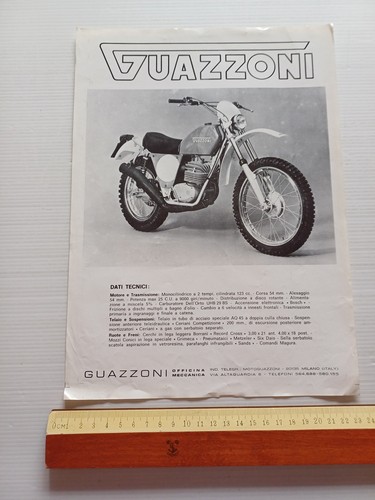 Guazzoni GS 125 1973 depliant originale italiano