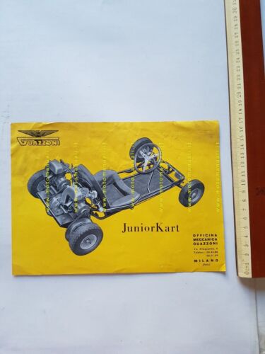 Guazzoni JUNIOR KART 48 anni 60 depliant ITALIANO originale