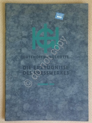 Gutehoffnungshütte - Ferrostaal - Prodotti stampaggio e laminazione - 1926