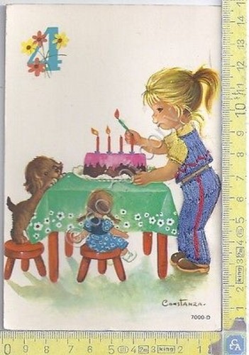 Happy Bday 4 anni - ricamata - Brodee Embroidered and …