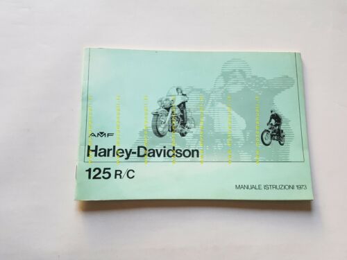 Harley-Davidson 125 R/C 1973 manuale uso manutenzione originale Italiano