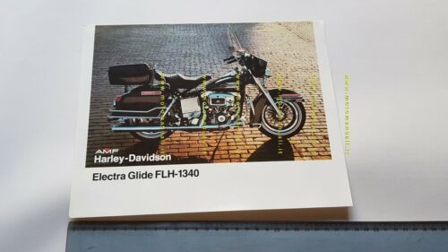 Harley-Davidson Electra Glide FLH 1340 1980 depliant moto FRANCESE originale