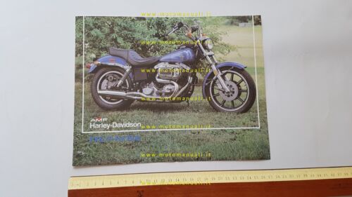 Harley-Davidson FXE/F 1340 Fat Bob 1981 depliant originale