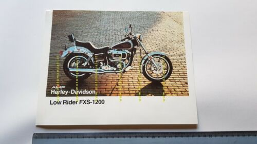 Harley-Davidson Low Rider FXS 1200 1980 depliant FRANCESE moto