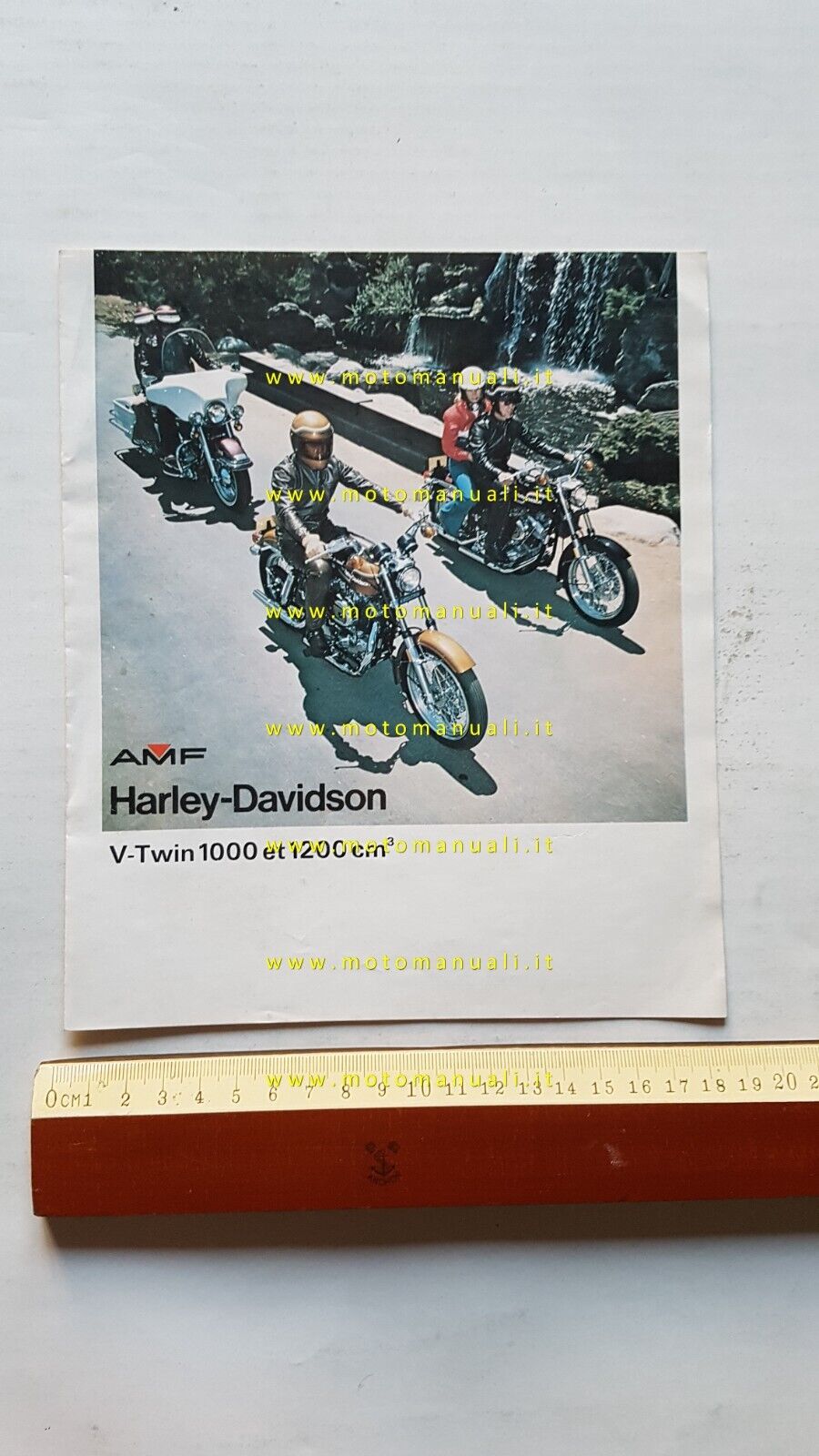 Harley-Davidson modelli 1000-1200 1975 depliant originale FRANCESE