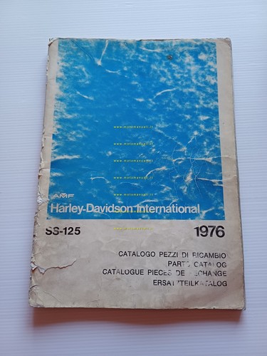 Harley-Davidson SS 125 1976 catalogo ricambi originale italiano