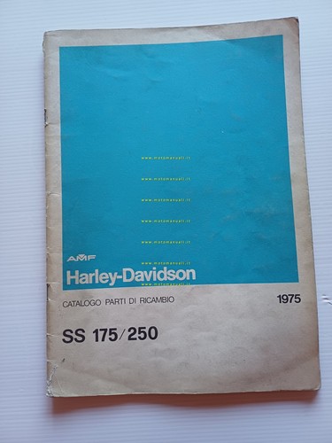 Harley-Davidson SS 175 - SS 250 1975 catalogo ricambi originale …