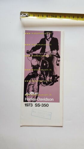 Harley-Davidson SS 350 1973 depliant ITALIANO originale brochure