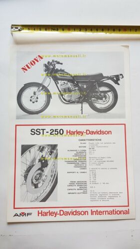 Harley-Davidson SST 250 1975 depliant ITALIANO originale brochure