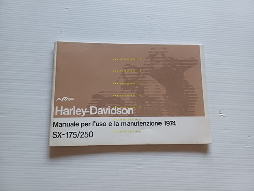 Harley-Davidson SX 175 - SX 250 1974 manuale uso manutenzione …