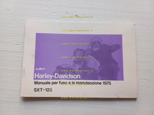 Harley-Davidson SXT 125 1975 manuale uso manutenzione originale owner's manual