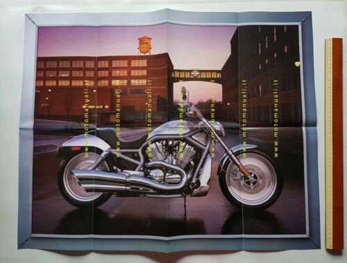 Harley-Davidson VRSCA 2001 POSTER originale NO depliant