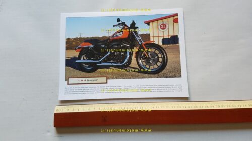 Harley-Davidson XL 883 R Sportster depliant USA originale