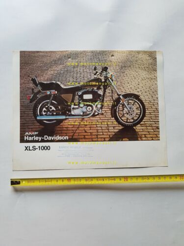 Harley-Davidson XLS 1000 1978 depliant originale