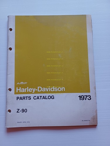 Harley-Davidson Z 90 1973 catalogo ricambi originale USA