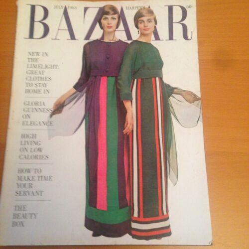 Harper's Bazaar July 1963 Cover Sokolsky Rivista Magazine