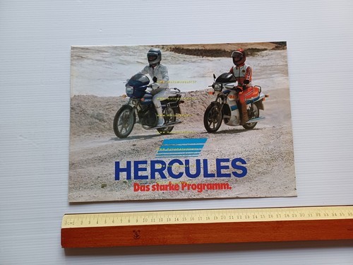 Hercules produzione modelli 50 - 80 125 1981 depliant poster …