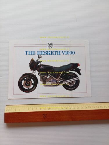 Hesketh V 1000 1981 depliant inglese originale