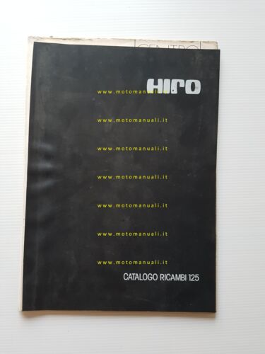 HIRO 125 1977 catalogo ricambi MOTORE originale ENGINE spare parts …