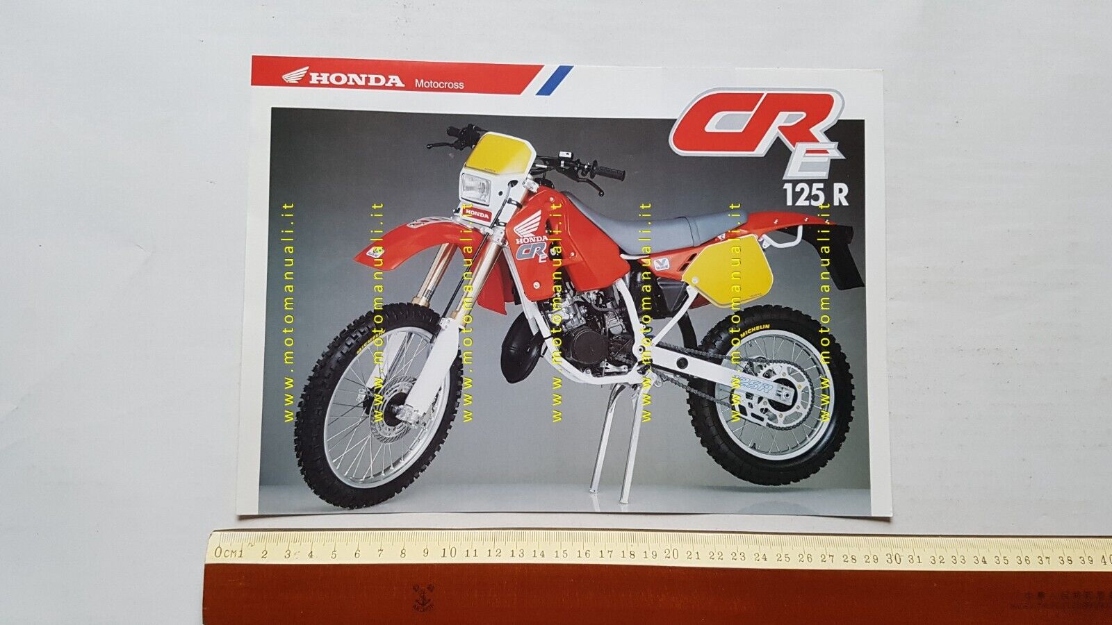 HM Honda CRE 125 R Enduro 1990 depliant originale moto …