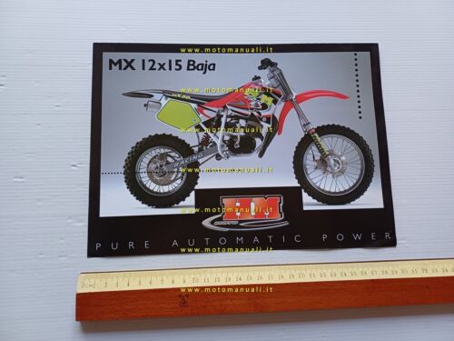 HM MX 12x15 Baja 50 minicross 1999 depliant originale italiano