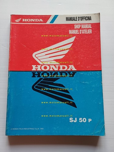 HONDA 50 Bali (SJ 50) scooter 1993 manuale officina originale