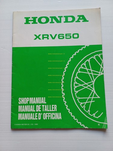 Honda Africa Twin XRV 650 VARIANTI 1989 manuale officina ITALIANO …