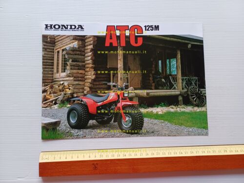 Honda ATC 125 M 1984 depliant originale inglese printed in …