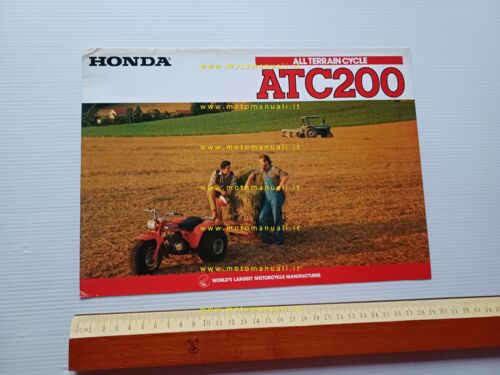 Honda ATC 200 1982 depliant originale inglese printed in Japan