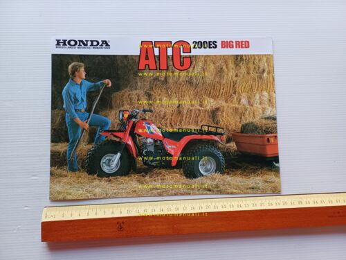 Honda ATC 200 ES BIG RED 1984 depliant originale inglese …