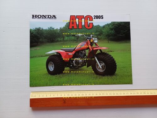 Honda ATC 200 S 1984 depliant originale inglese printed in …