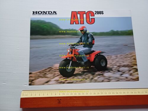 Honda ATC 200 S depliant originale inglese printed in Japan