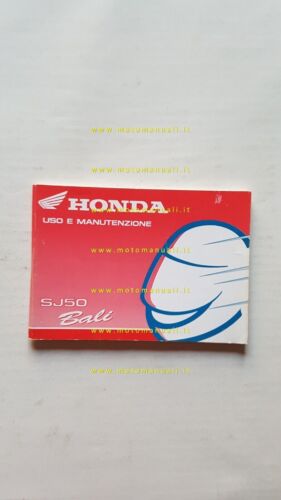 Honda BALI SJ 50 1993 manuale uso manutenzione libretto originale …