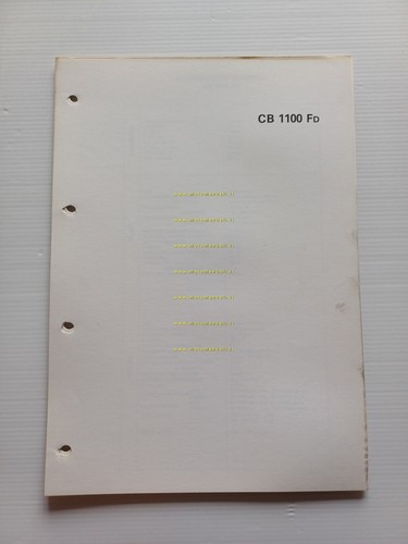 Honda CB 1100 F scheda informazioni tecniche manuale officina italiano …