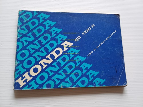 Honda CB 1100 R 1982 manuale uso manutenzione officina ITALIANO …