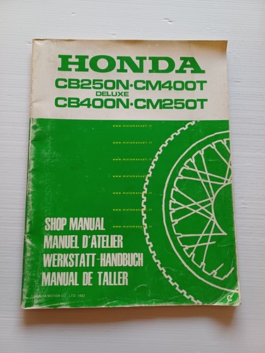 Honda CB 250-CB 400 N - CM 250-CM 400 T …