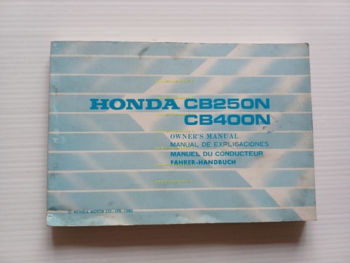 Honda CB 250 N - CB 400 N 1980 manuale …
