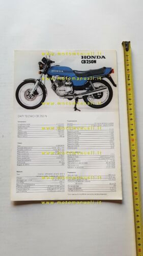 Honda CB 250 N 1979 depliant ITALIANO originale brochure